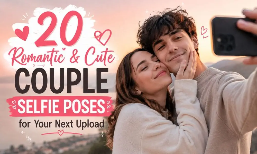 20 Romantic & Cute Couple Selfie Poses for Your Next Upload