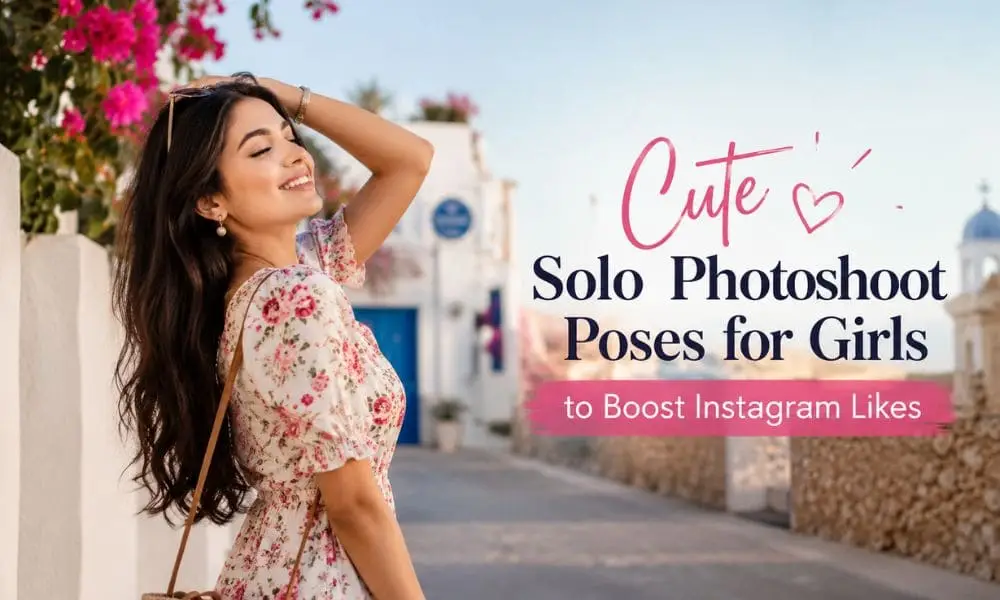 Cute Solo Photoshoot Poses for Girls to Boost Instagram Likes