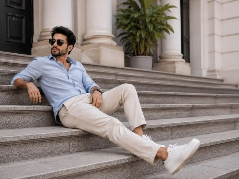 Sitting on Stairs Pose Ideas