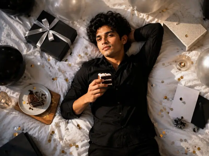  The Bed + Birthday Breakfast Flat Lay Pose